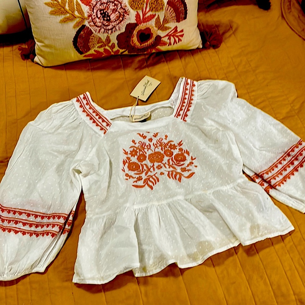 NEW White babydoll top XS by Universal Thread with tags NEW